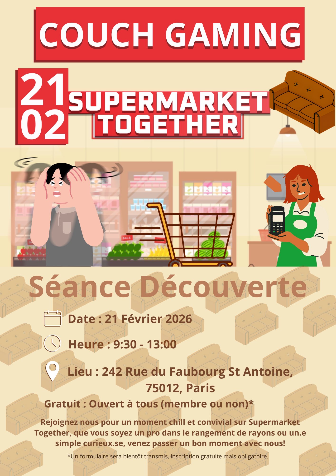 Image de l'événement Séance Découverte - Supermarket Together